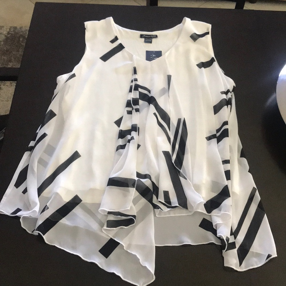 NEW with Tags! Michael Tyler Black/white top